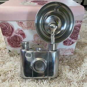 Decorative Silver Camera Sculpture